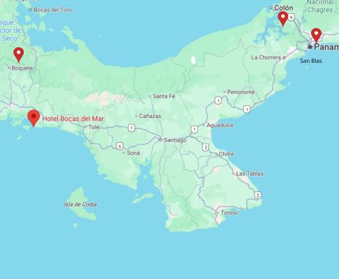 Karta Chiriqui Panama